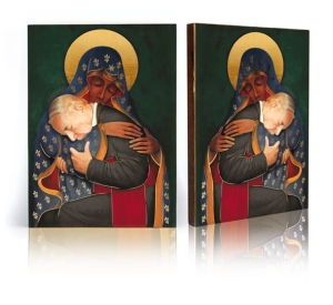 Ikona Religijna Ikona Matka Boża i Kardynał Wyszyński