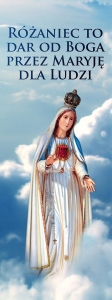 Baner na Różaniec "Różaniec to dar od Boga."