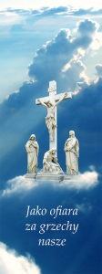 Baner na Wielki Post "Jako ofiara za grzechy nasze"