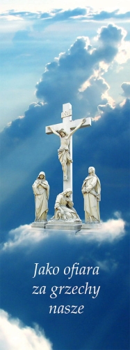 5c9f8e3ffeb4a7f44d013292bd261087 Baner na Wielki Post "Jako ofiara za grzechy nasze"