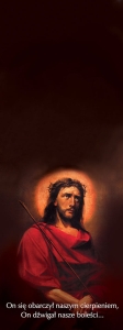 Baner na Wielki Post "On się obarczył."