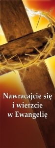 Baner na Wielki Post "Nawracajcie się i wierzcie."