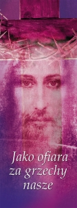 Baner na Wielki Post "Jako ofiara za grzechy nasze"