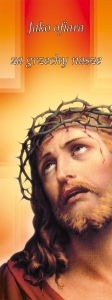 Baner na Wielki Post "Jako ofiara za grzechy."