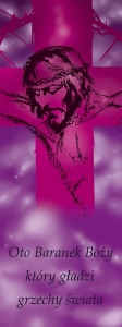 Baner na Wielki Post "Oto Baranek Boży, który."
