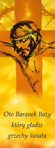 Baner na Wielki Post "Oto Baranek Boży, który."
