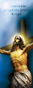 Baner na Wielki Post "Zbawienie przyszło przez Krzyż"
