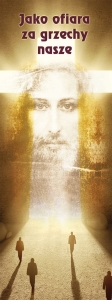 Baner na Wielki Post "Jako ofiara za grzechy."