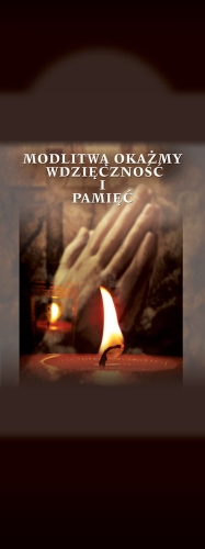 0501b9d3cc6f0b93b1209c69c51ea045 Baner na Wszystkich Świętych "Modlitwą okażmy."
