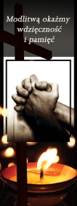Baner na Wszystkich Świętych "Modlitwą okażmy."