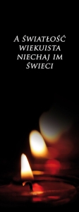 Baner na Wszystkich Świętych "A światłość wiekuista."