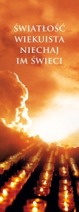 Baner na Wszystkich Świętych "A światłość wiekuista."