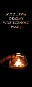 Baner na Wszystkich Świętych "Modlitwą okażmy."