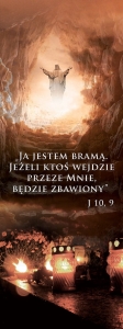 Baner na Wszystkich Świętych "Ja jestem bramą."