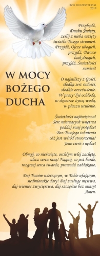 eb7f4814367d89cd89f777f12615e8be Baner na rok duszpasterski 2019 "W mocy bożego ducha"