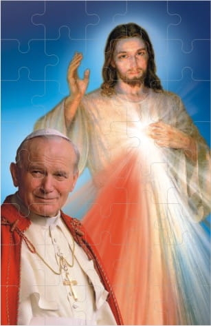 5df476e0086a725387a5e2366898d693 Puzzle - Jezus Miłosierny i Jan Paweł II
