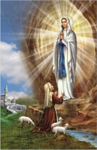 Puzzle z Matka Boża z Lourdes