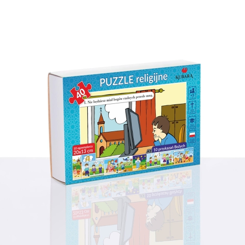 Puzzle - 10 Przykazań - 10 szt - GAR P-PUZ10P - Dewocjonalia P.H. Jakóbczak - Katolicki sklep liturgiczny i hurtownia