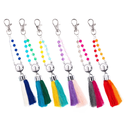 Brelok - dziesiątek różańca - 6mm - Matka Boża Częstochowska - chwost - mix kolorów - JS KC439A - Dewocjonalia P.H. Jakóbczak - Katolicki sklep liturgiczny i hurtownia