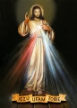 Wyklejanka - 50 x 40 cm - Jezus Miłosierny - JEZU UFAM TOBIE - Diamentowa Mozaika - DIY - JS J50766 - Dewocjonalia P.H. Jakóbczak - Katolicki sklep liturgiczny i hurtownia