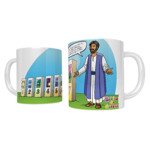 Kubek religijny Siódmy dzień - UR ACH301 - Dewocjonalia P.H. Jakóbczak - Katolicki sklep liturgiczny i hurtownia