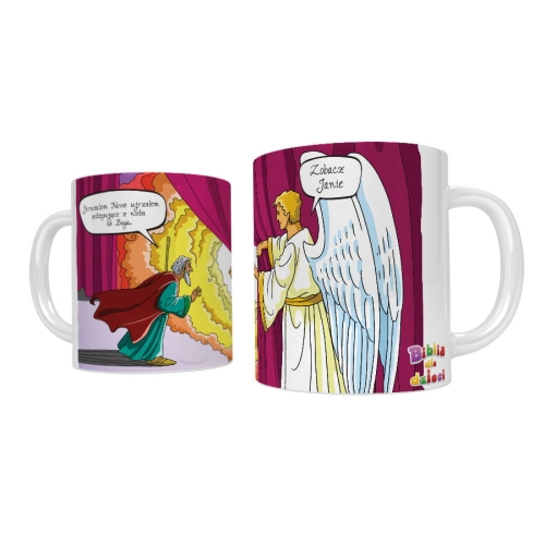Kubek religijny Objawienie św. Jana - UR ACH315 - Dewocjonalia P.H. Jakóbczak - Katolicki sklep liturgiczny i hurtownia