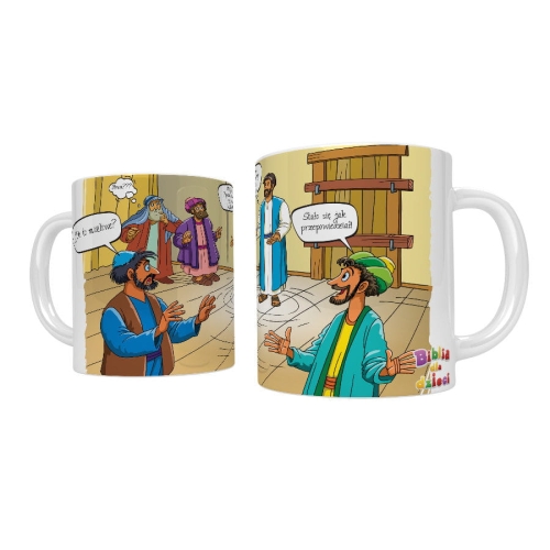 Kubek religijny Jezus Zmartwychwstały - UR ACH321 - Dewocjonalia P.H. Jakóbczak - Katolicki sklep liturgiczny i hurtownia