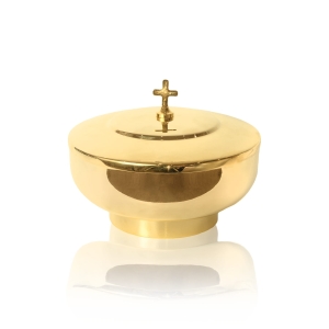 Puszka – cyborium - mosiądz - krzyż