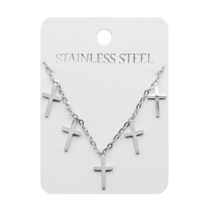 Naszyjnik - celebrytka - krzyżyk - Stainless Steel