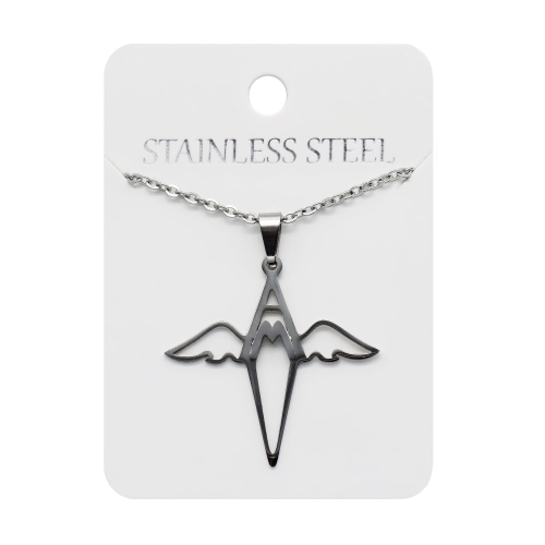 Naszyjnik - św. Michał Archanioł - Stainless Steel - JS NS099 - Dewocjonalia P.H. Jakóbczak - Katolicki sklep liturgiczny i hurtownia