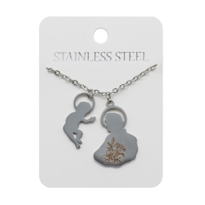 Naszyjnik - św. Antoni - Dzieciątko Jezus - Stainless Steel