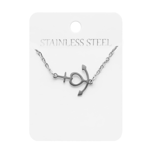 Naszyjnik - krzyżyk - serce - kotwica - Stainless Steel - JS NS076 - Dewocjonalia P.H. Jakóbczak - Katolicki sklep liturgiczny i hurtownia