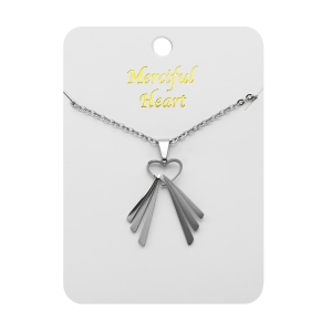 Naszyjnik - Serce Jezusa - Jezus Miłosierny - Merciful Heart