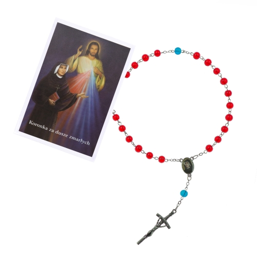 Koronka za dusze zmarłych - instrukcja modlitwy - JS R1376 - Dewocjonalia P.H. Jakóbczak - Katolicki sklep liturgiczny i hurtownia