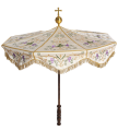 Baldachim, Parasol procesyjny KPP/002 - HAF KPP/002/05/20 - Dewocjonalia P.H. Jakóbczak - Katolicki sklep liturgiczny i hurtownia
