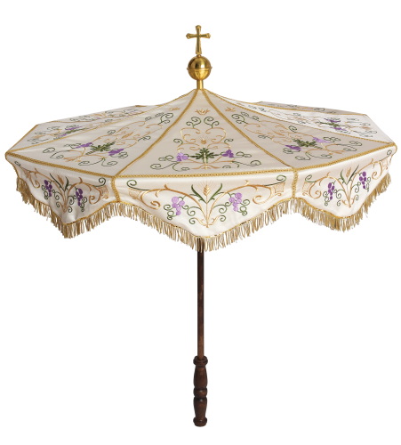 Baldachim, Parasol procesyjny KPP/002 - HAF KPP/002/05/20 - Dewocjonalia P.H. Jakóbczak - Katolicki sklep liturgiczny i hurtownia