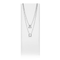 Naszyjnik - alfa - omega - Stainless Steel - JS NS095 - Dewocjonalia P.H. Jakóbczak - Katolicki sklep liturgiczny i hurtownia