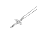 Naszyjnik - miecz -  św. Michał Archanioł - krzyżyk - Stainless Steel - JS NS103 - Dewocjonalia P.H. Jakóbczak - Katolicki sklep liturgiczny i hurtownia