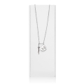 Naszyjnik - miecz -  św. Michał Archanioł - Quis ut Deus - tarcza - Stainless Steel - JS NS106 - Dewocjonalia P.H. Jakóbczak - Katolicki sklep liturgiczny i hurtownia