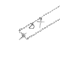 Naszyjnik - wiara - nadzieja - miłość - Stainless Steel - JS NS088 - Dewocjonalia P.H. Jakóbczak - Katolicki sklep liturgiczny i hurtownia