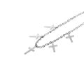 Naszyjnik - celebrytka - krzyżyk - Stainless Steel - JS NS084 - Dewocjonalia P.H. Jakóbczak - Katolicki sklep liturgiczny i hurtownia
