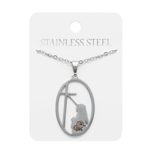 Naszyjnik - św. Rita - Stainless Steel