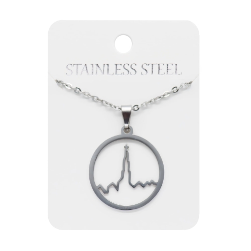 Naszyjnik - Jasna Góra - Sanktuarium Matki Bożej Częstochowskiej - Stainless Steel - JS NS082 - Dewocjonalia P.H. Jakóbczak - Katolicki sklep liturgiczny i hurtownia