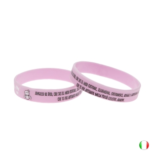 Bransoletka silikonowa - dla dzieci - modlitwa Aniele Boży - włoski