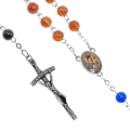 Koronka do Matki Bożej Nieustającej Pomocy - szkło - 6 mm - instrukcja modlitwy - JS R1381 - Dewocjonalia P.H. Jakóbczak - Katolicki sklep liturgiczny i hurtownia