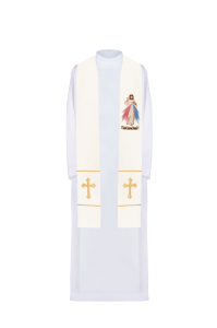 Stuła kapłańska Jezus Miłosierny - Jezu Ufam Tobie KST/071/05/01