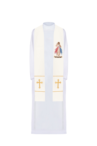 36fca1e798497d5a110e3555f0bd380f Stuła kapłańska Jezus Miłosierny - Jezu Ufam Tobie KST/071/05/01