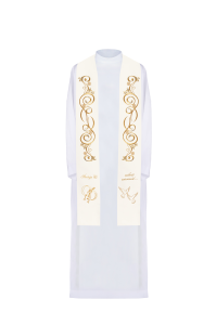 Stuła haftowana Ślubna KST/412/05/01