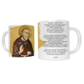 Kubek religijny ze świętym Ojcem Pio - UR ACH413 - Dewocjonalia P.H. Jakóbczak - Katolicki sklep liturgiczny i hurtownia