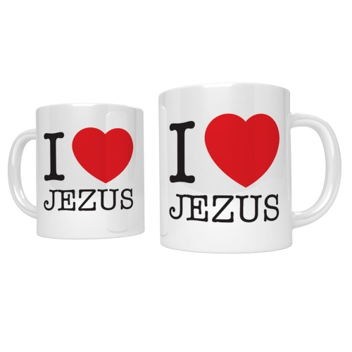 7004 Kubek religijny I love Jezus